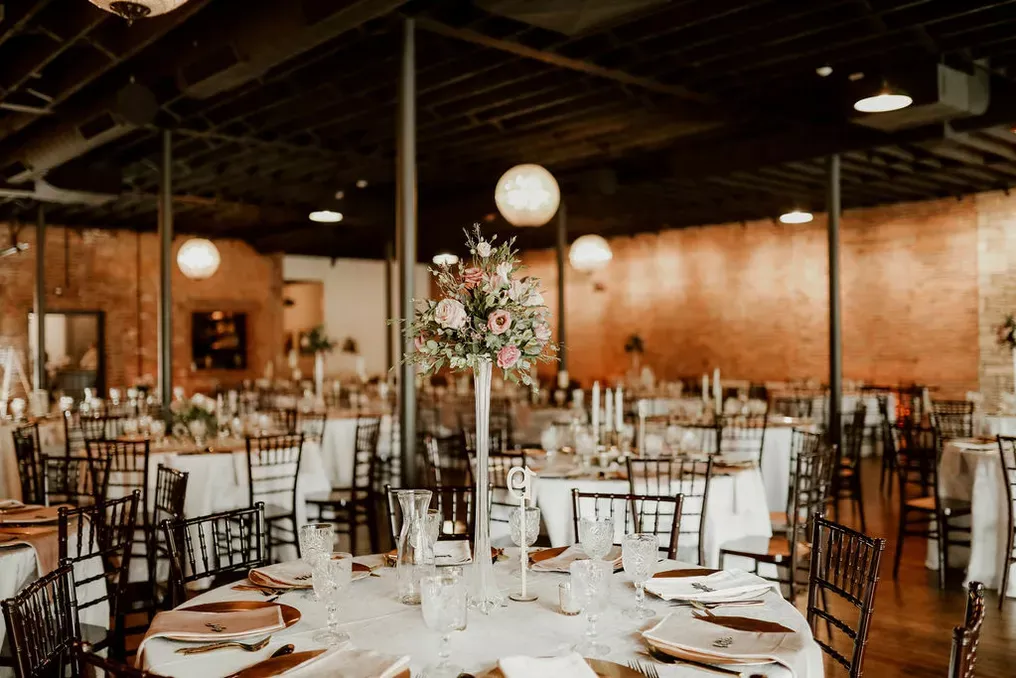 Brickyard on Main reception space, set and ready